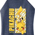 thumbnail image 3 of Pokémon - Pikachu Lightning Bolts - Juniors High Neck Tank Top, 3 of 5