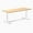 Bamboo / White, variant on Desky Zero Bamboo Office Desk - Dark Bamboo / 72 X 30 Inches / Matte Black