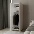 thumbnail image 2 of Newboti Furniture White Armoire with 2 Doors and Hanging Rod 00236, 2 of 8