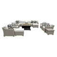 thumbnail image 6 of TK Classics Coast 17 Piece Wicker Patio Furniture Set with Fire Pit Table, 6 of 11