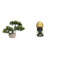 thumbnail image 1 of Árbol Bonsái Artificial, Estatua De Mujer Africana, Planta Artificial, Figura De Resina, Centro De Mesa, Escultura Creativa, Adorno, Decoración Del Hogar, Regalo, 1 of 8