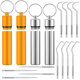 thumbnail image 1 of Juego de 4 palillos de dientes portátiles de titanio, Mini soporte de bolsillo para palillos de dientes de Metal, llavero, herramientas para palillos de dientes de acero inoxidable, 1 of 5