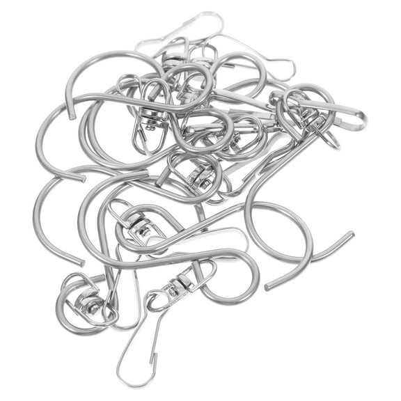 HOMEMAXS 10 Pcs Swivel S Hooks Spinning Hanger Wind Chimes Spinner Prism Windsocks Hanging Hooks For Indoor And Outdoor Wind Chimes Crystal Ornaments