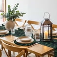 thumbnail image 6 of Green Forest Round 13 Inch Placemats Set of 2, Modern Pine Trees Mysterious Art HeatResistant Non Slip Place Mats for Dining Table, Wipeable Braided Kitchen Table Mats for Housewarming, 6 of 9