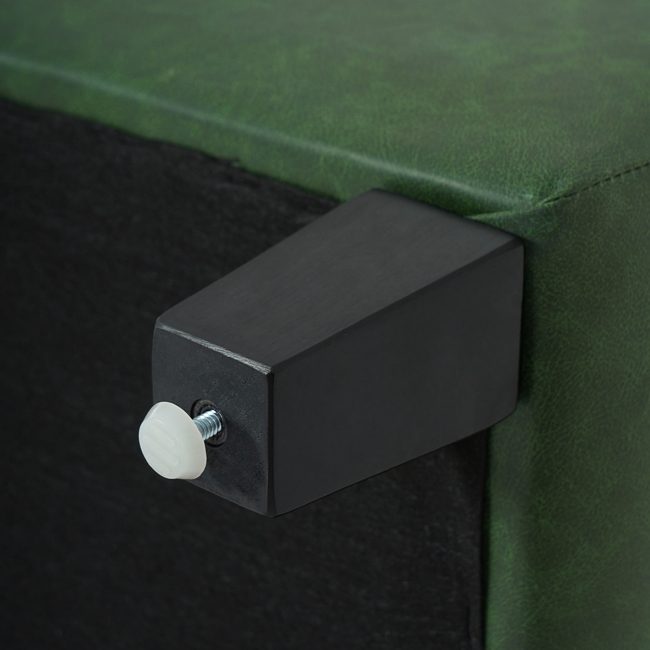 Christopher Knight Home 39" Storage Ottoman Bench, Flip-Top PU Leather Footrest with Wood Legs, Green