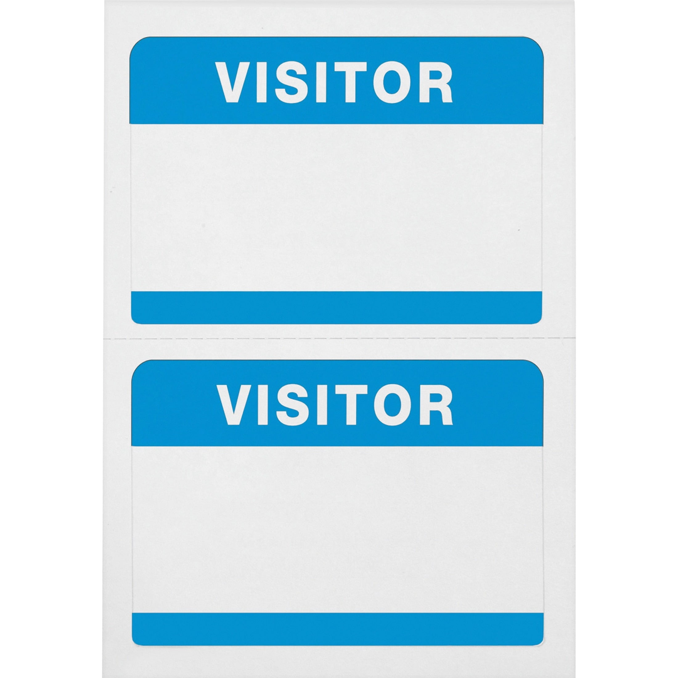 Advantus, AVT97190, SelfAdhesive Visitor Badges, 100 Per Box, White