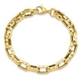 thumbnail image 4 of 14K Polished Hollow Hammered Link Bracelet, 4 of 6