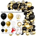 thumbnail image 1 of Juego de arco de cadena de globos de oro negro para fiesta de adultos, temporada de graduación, guirnalda de globos, decoración de escena de cumpleaños, 1 of 5