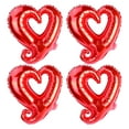 thumbnail image 2 of Fmbmuo 18 Inch Red Heart Shaped Aluminum Foil Balloon, Wedding Decoration Wedding Valentine'S Day Aluminum Foil Heart Balloon, 2 of 5