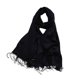 thumbnail image 1 of Minnieouse Bufanda de mujer con borla de Color puro, bufandas gruesas de moda para invierno, chal de imitación para mujer, envolturas, decoraciones de Accesorios de disfraces Negro 200*70cm Minnieouse AP012535-37, 1 of 6