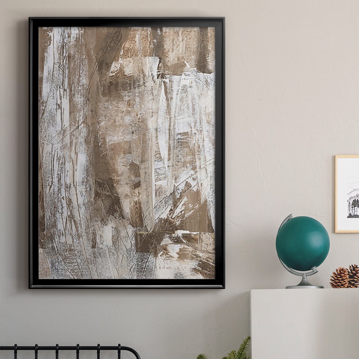 Bronzed I Premium Framed Print, in Gold, Black, or Silver - Ready to Hang