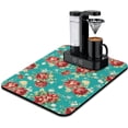 thumbnail image 1 of Coffee Bar Mat Accessories for Countertop Absorbent Hide Stain Rubber Backed Dish Drying Mats for Kitchen Counter Draining Pad Decor Gift Fit Under Coffee Maker Coffee Pot Espresso Machine (24x18in), 1 of 5