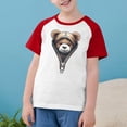 thumbnail image 2 of Feancey T-Shirts Graphiques pour Enfant Mignons Imprimés 3D Col Rond Hauts Raglan Manches Courtes T-Shirt Décontracté Tout-Petits Garçons Filles T-Shirts Cadeaux Amusants Rouge 11 Ans, 2 of 9