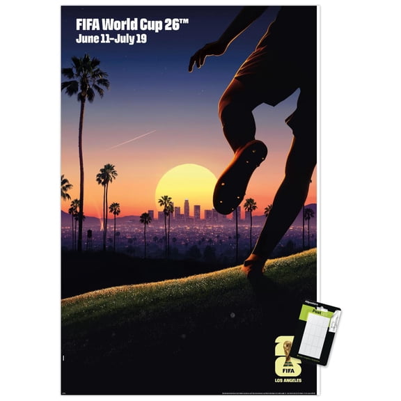 FIFA World Cup 2026 - Los Angeles Wall Poster, 14.725" x 22.375"