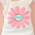 thumbnail image 4 of CAUYDY Toddler Girl Summer Outfits Sets Short Sleeve T-shirt Elastic Waist Shorts 2 Piece Short Set Summer Outfits For 3t 4t 5t 6t 7t Kids School Activities (Sizes 2-3 Years,D01-Green), 4 of 5