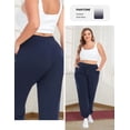 thumbnail image 5 of Plus Size Sweatpants for Women Drawstring Jogger Pants Loose Fit Elastic Waist Workout Lounge Pants with Pockets,1X-5X, 5 of 7