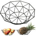 thumbnail image 1 of Stylish Fruit Basket for Your Kitchen, Exquisite Wire Basket with Modern Design, Versatile Use for Various Decorations, Made of High-quality Material (Dimensions: 26x26x9cm), 1 of 6