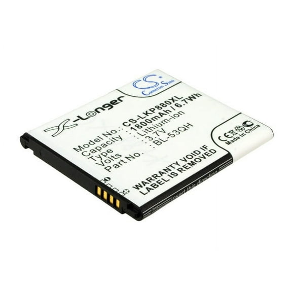 1800mAh BL-53QH Battery LG Escape, F160K, F-160K, F160L, F-160L, F-160S