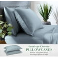 thumbnail image 2 of STYLINEN Pillowcase Queen Size 2pc Set (20"x30") - 100% Organic Eucalyptus Lyocell Tencel, Silky Soft & Smooth, Envelope Closure (2 Queen Pillowcase Set, Sky Blue), 2 of 6