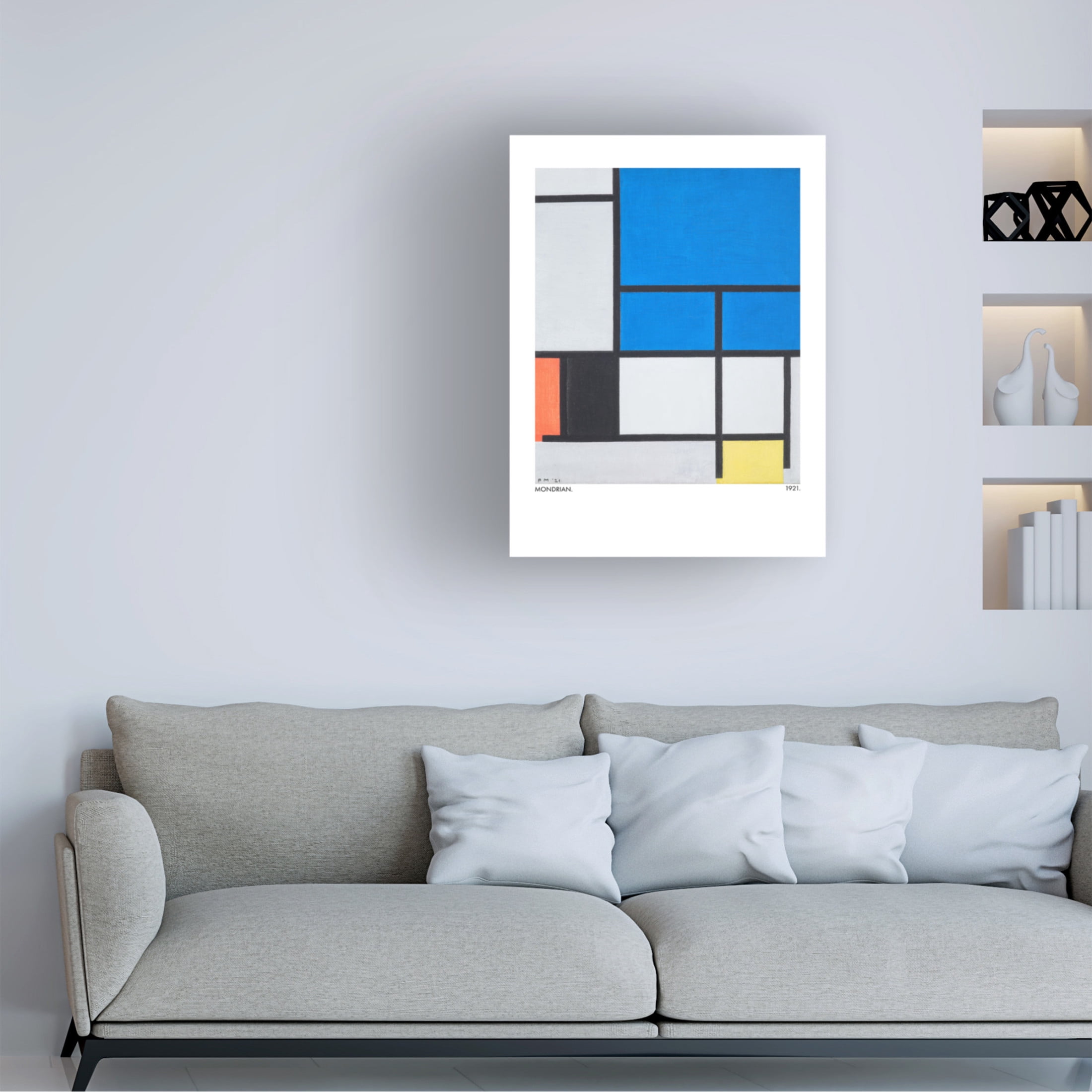 Trademark Fine Art Pictufy Large Blue Plane Canvas Wall Art