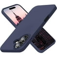 thumbnail image 6 of Designed for iPhone 16 Plus Case, Silicone Ultra Slim Shockproof Protective Phone Case with [Soft Anti-Scratch Microfiber Lining], 6.7 inch, Black, 6 of 10