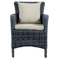 thumbnail image 2 of Mod Rattan Outdoor Patio Dining Chair - Beige, 2 of 4