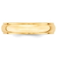 thumbnail image 6 of 14K Yellow Gold 5mm Half Round with Edge Band Ring Size 9, 6 of 7