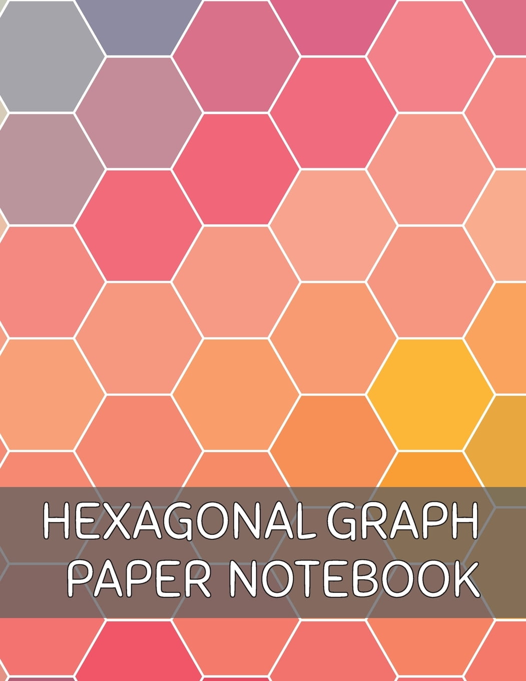 hexagonal notebook hexagon graph paper notebook composition book for chemistry graphs gaming mapping sketches half inch hexagon 100 pages 8 5 x 11 colorful hexagon grid journal for science walmart com