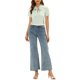 thumbnail image 2 of Blusa impresa de cuello con lazo para mujer de manga corta INSPIRE CHIC XS verde-floral, 2 of 6