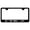 Black, variant on Cadilac CTS-V Laser Etched Logo Stainless Steel License Plate Frame (Black)
