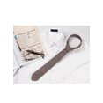 thumbnail image 5 of INSPIRE CHIC Men's Self-Tied Solid Color Formal Slim Ties Coffee, 5 of 5