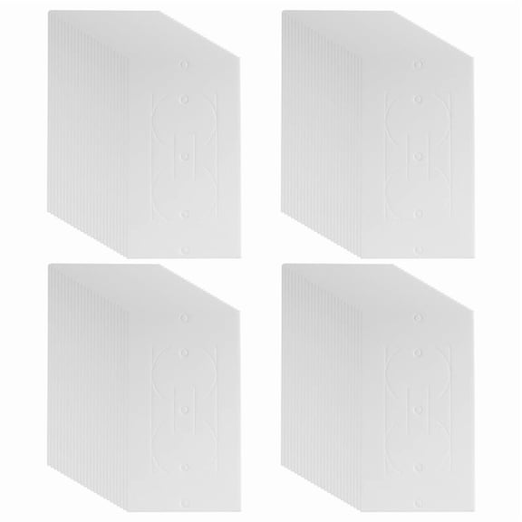 Outlet Insulators Draft Sealers, 100Pcs Electrical Outlet Insulation Pads, EVA Foam Gasket for Wall, Switch Socket Cover