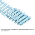 thumbnail image 4 of Unique Bargains Miniature Garden Fence, 35 Inch Long Picket Fence Mini Ornament, Light Blue, 4 of 5