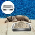 thumbnail image 4 of Beaupretty Plated Silver Metal Cat Litter Box Large Space Easy to Clean and Sturdy, 4 of 8