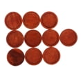 thumbnail image 2 of segolike 10 Pcs Plateau de Base en Bois Rond pour Cabochon en Verre DIY 25mm Rouge Rouge -25 mm, 2 of 9