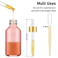 thumbnail image 3 of Botella cuentagotas Bumobum de vidrio rosa de 60 ml, paquete de 24 con acceso., 3 of 7