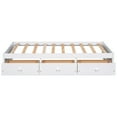 thumbnail image 6 of Twin Size Platform Storage Bed with 3 Drawers,White, 6 of 9