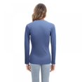 thumbnail image 5 of Womens Long Sleeve Top Slim Fit Zipper Tops Blouse Shirts, 5 of 9