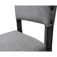 thumbnail image 2 of Best Master Furniture Anna Side Chair Anna Chaises Latérales Rembourrées de Style Antique Rustique Gris Pâle - Ensemble de 2, 2 of 3