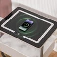 thumbnail image 5 of FINE MAKER Hollow Design Smart Bedside Table, Multifunctional 20 x 20 x 16 Inch Nightstand, 5 of 11