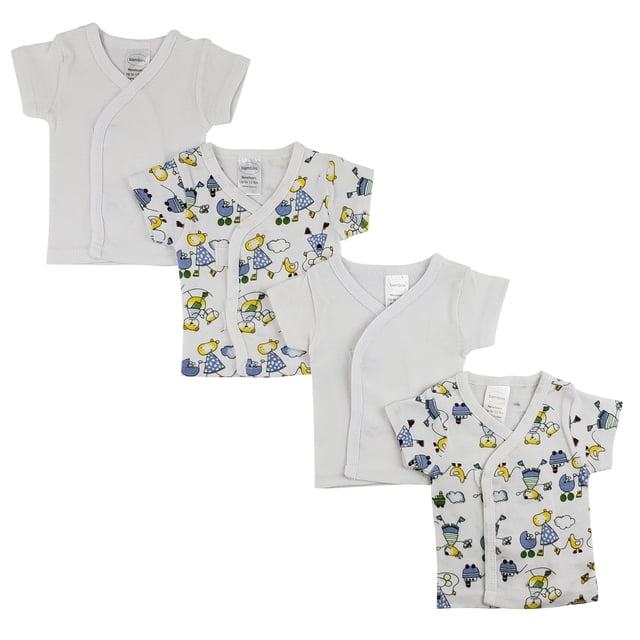 Bambini Chemise Blanche à Manches Courtes - Lot de 4