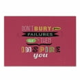 thumbnail image 1 of Wording Cutting Board, Encouragement Related Saying with Different Font Styles Modern Positive Vibes, Decorative Tempered Glass Cutting and Serving Board, Small Size, Multicolor, by Ambesonne, 1 of 1