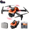 thumbnail image 3 of Drone With 4K HD Fpv Three Camera Remote Control Toys Gifts For Boys Girls With Altitude Hold Headless Mode Start SpeedTeissuly Clearance (Orange, Free Size) Teissuly WER202308291103, 3 of 9