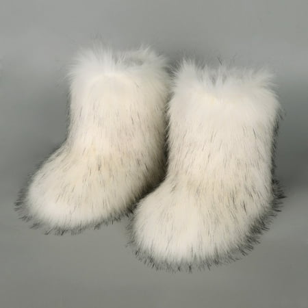 

2024 Latest Hot Women s Snow Boots Fluffy Furry Round Toe Suede Winter Faux Fur Boots Flat Shoes Keep Warm Cold Resistant Various Styles are Available