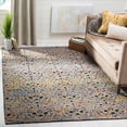 thumbnail image 2 of SAFAVIEH Castilla Yasim Damask Wool Area Rug, Blue/Gold/Charcoal, 8' x 10', 2 of 8