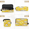 thumbnail image 5 of Hair Tools Storage with Heat Resistant Mat- Flower and Cloud Patterns Printed Curling Iron Travel Bag/Flat Iron Case for Women, 5 of 8