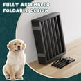 thumbnail image 6 of Semiocthome Foldable Dog Gate Bamboo Extra Wide Pet Gate with 2 Metal Stand for Indoor,Black,110"W, 6 of 7