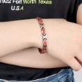 thumbnail image 5 of Pulsera de turquesa para mujer, terapia magnética curativa, alivia el dolor de la artritis, túnel carpiano, pulsera ajustable para mujer, pulsera magnética gaussiana de turquesa vintage (con herramien, 5 of 5