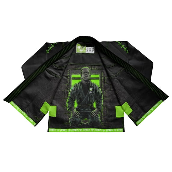Raven Fightwear Men's BJJ Horror Frankenstein's Monster Jiu Jitsu Gi Black