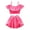red, variant on Girls Princess Two-Piece Tankini Swimsuits Ruffles Beach Swimming Swimwear Bikini Set